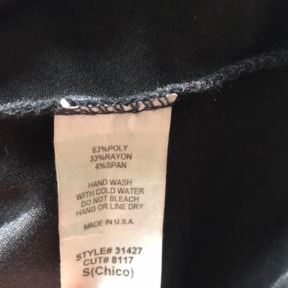 Black Mesh Flare Top - Picture 5 of 5